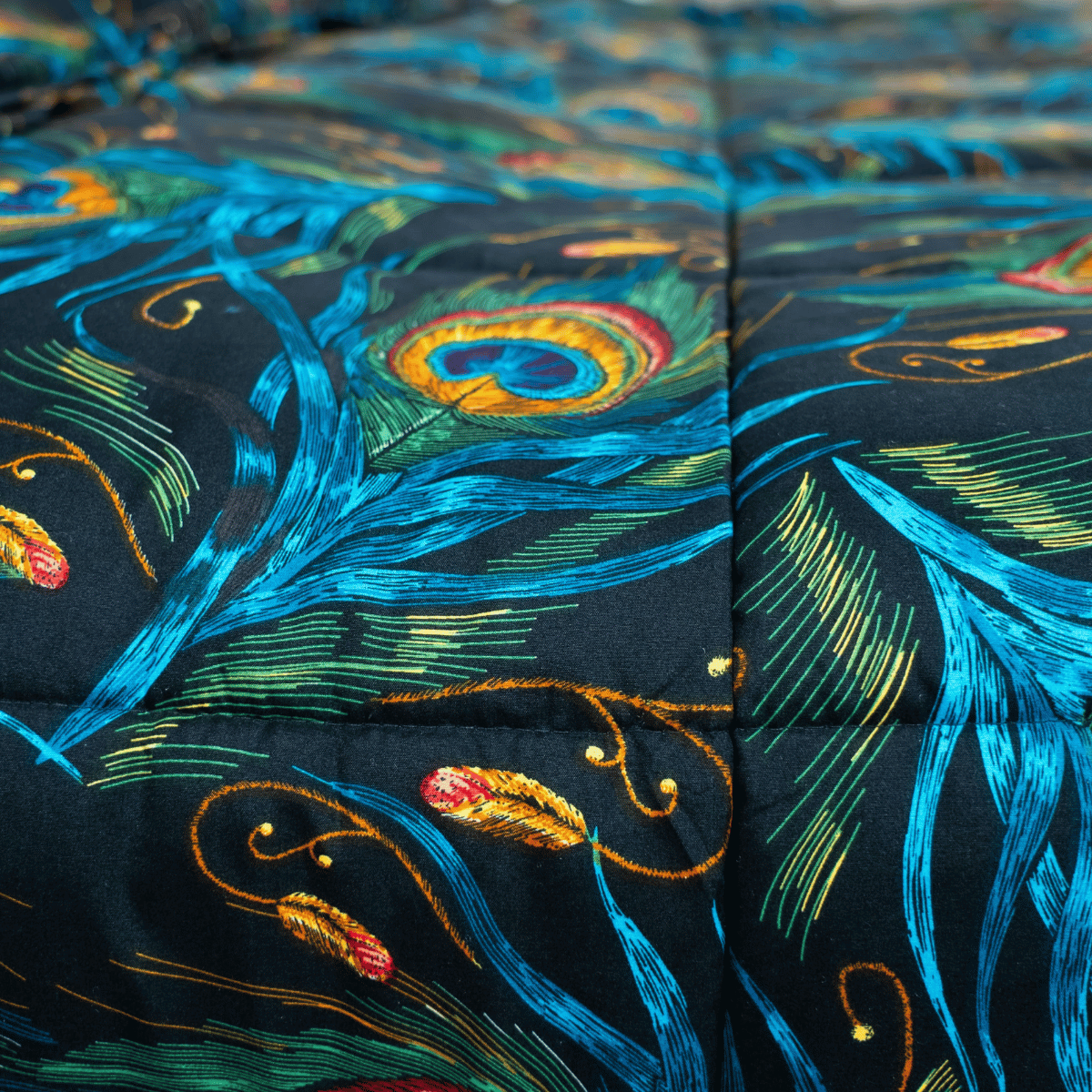 Zelesta Wonderbed 4 Seasons Double - Peacock Feathers