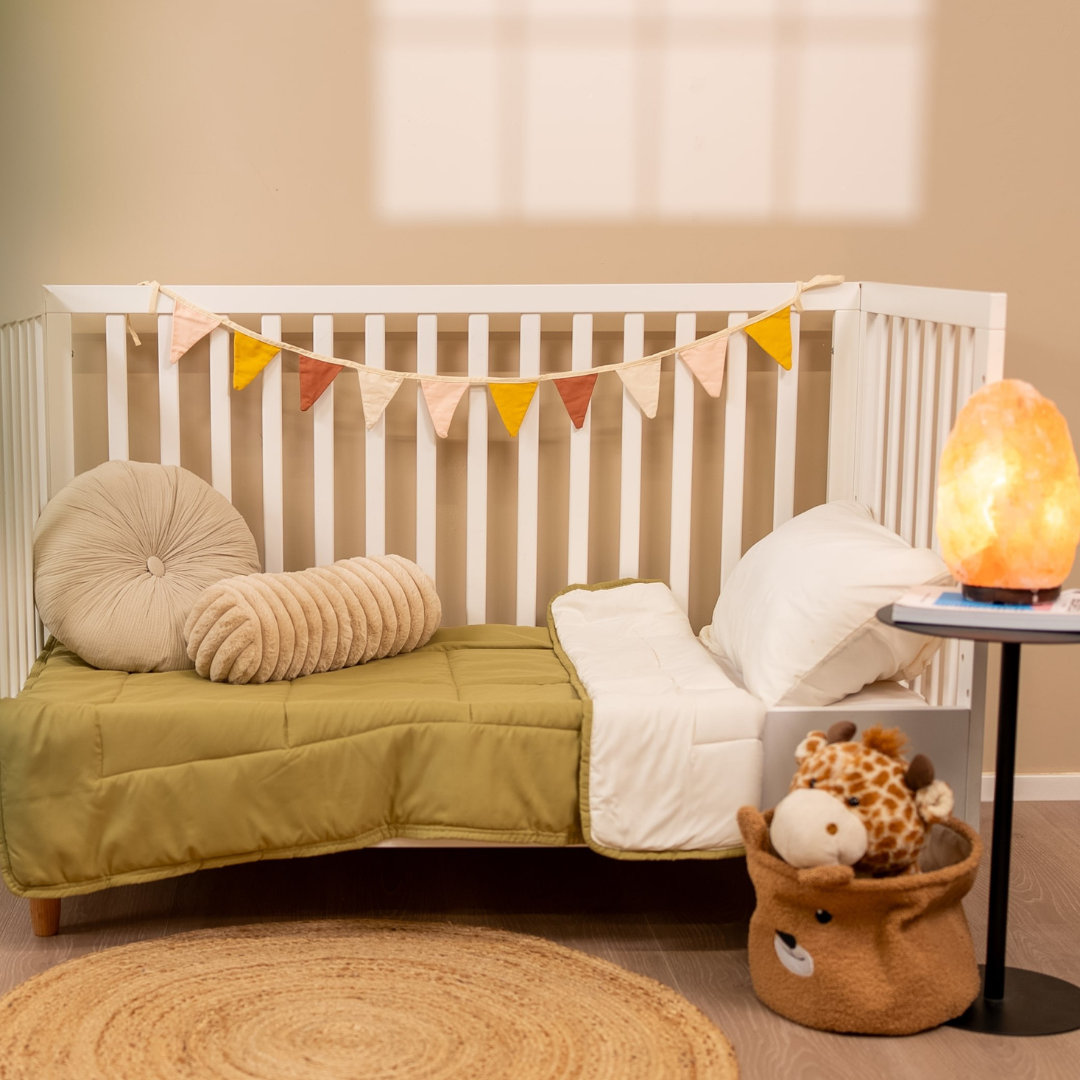 Zelesta Peuterbed - Cream & Olive