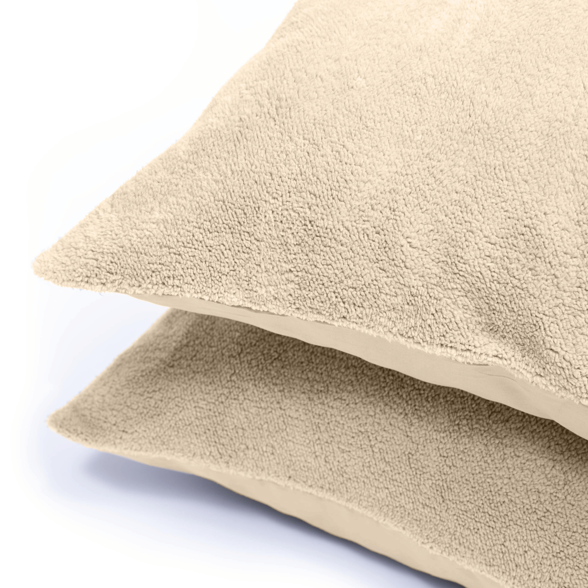 Teddy Kussensloop Set van 2 - Taupe
