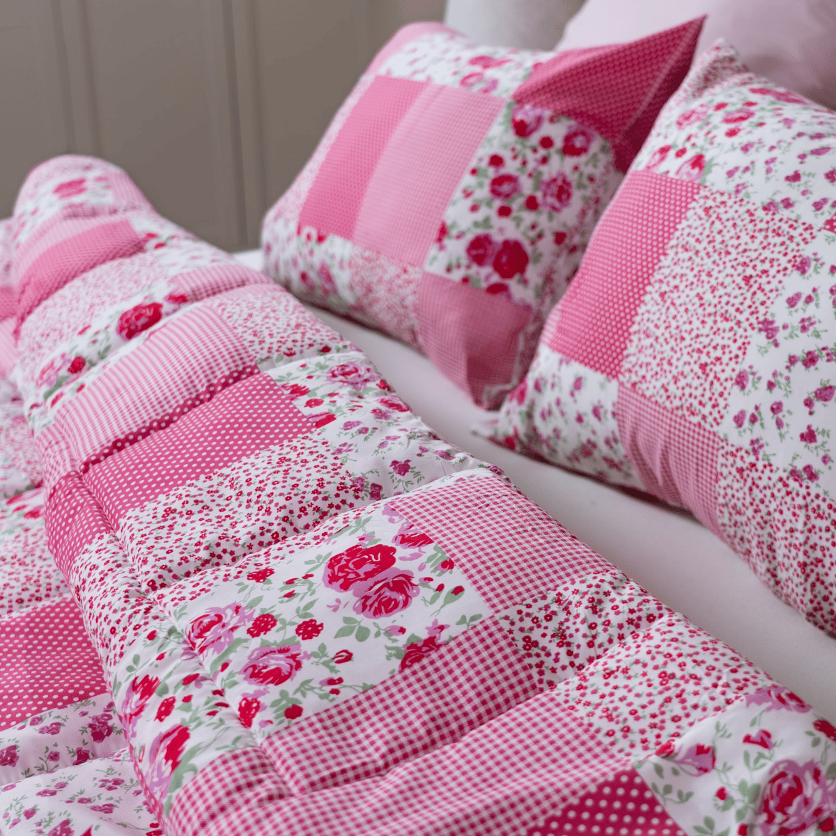 Zelesta Wonderbed 4 Seasons Double - Patchwork Pink