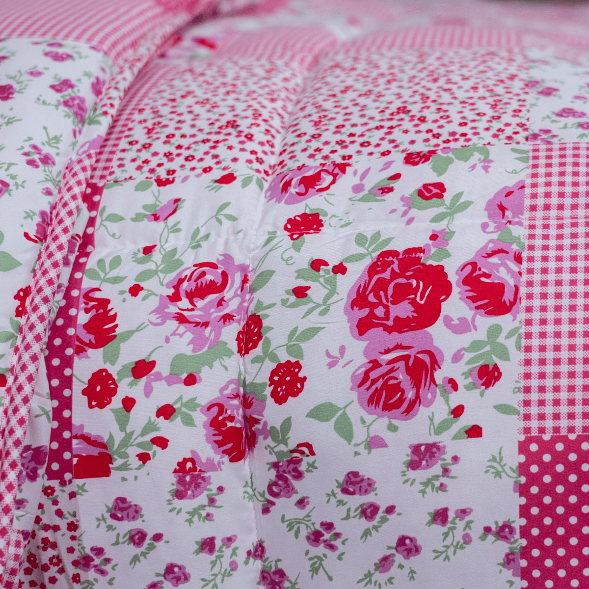 Zelesta Wonderbed 4 Seasons Double - Patchwork Pink
