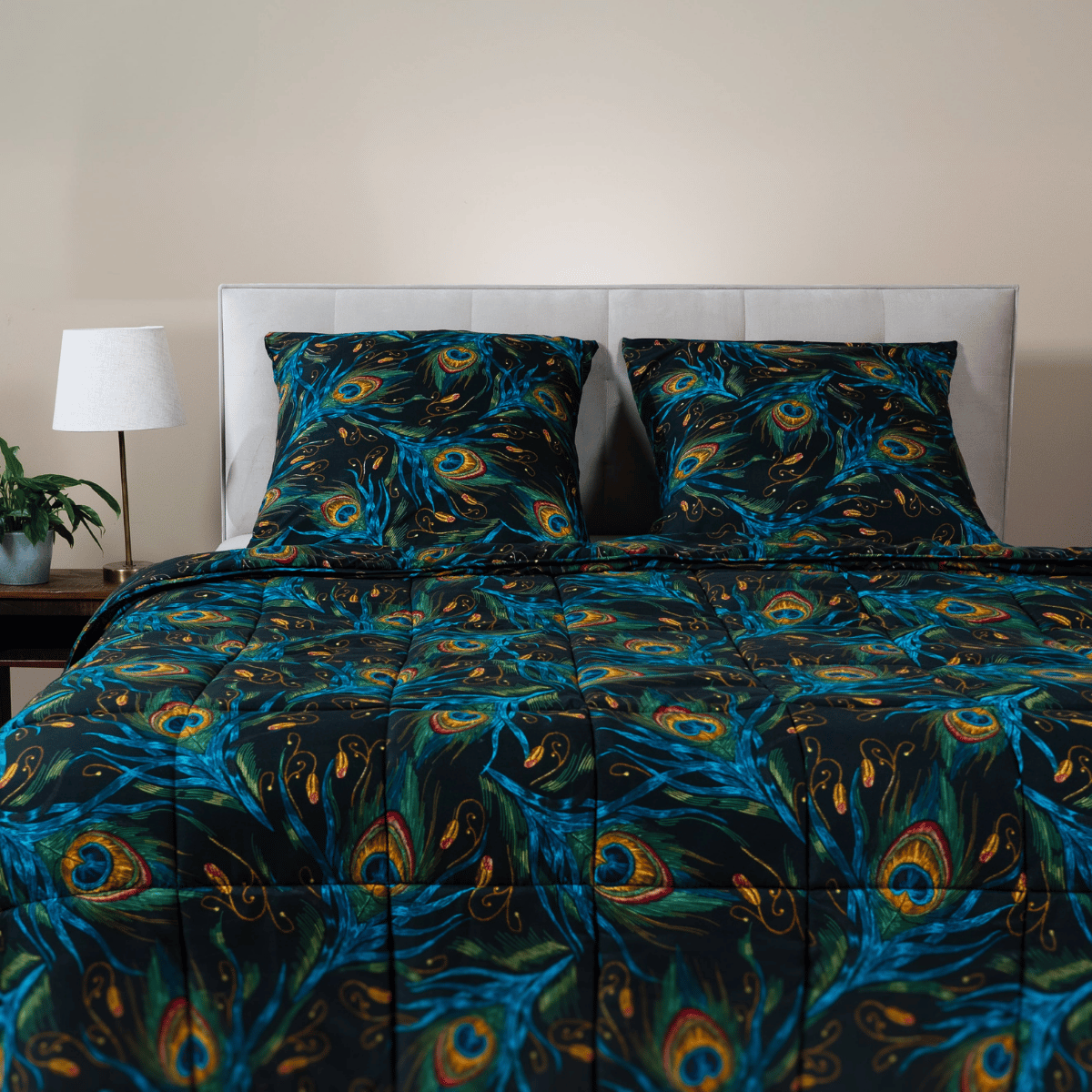 Zelesta Wonderbed 4 Seasons Double - Peacock Feathers