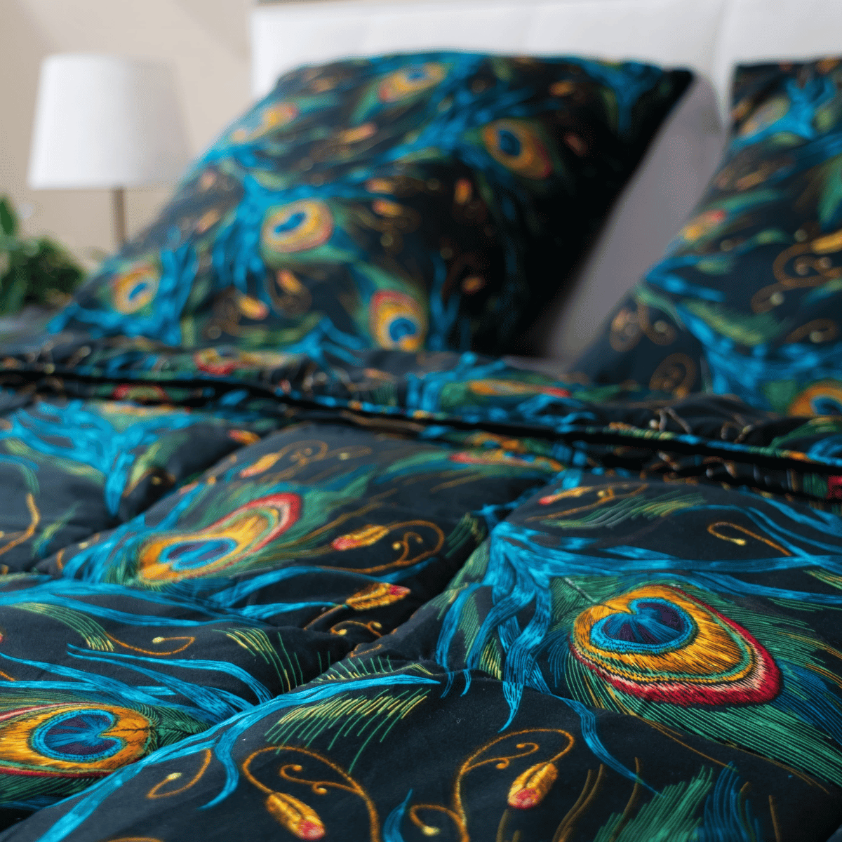 Zelesta Wonderbed 4 Seasons Double - Peacock Feathers