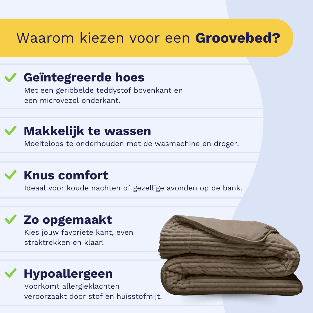 Zelesta Teddy Groovebed - Taupe