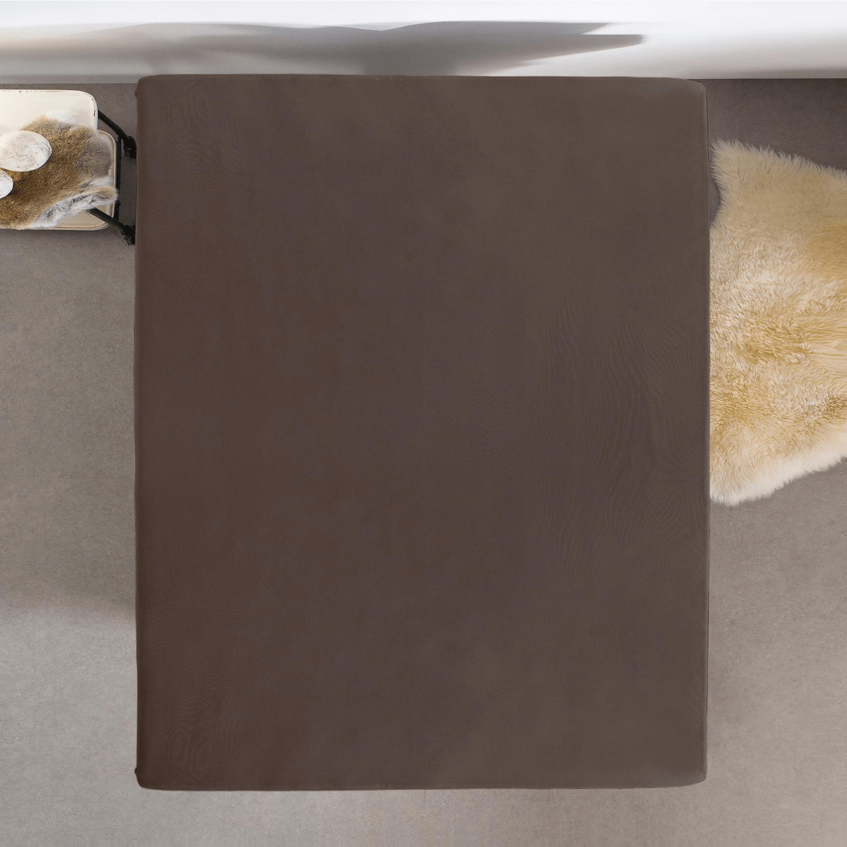 Hoeslaken Enkel Jersey Deep Taupe