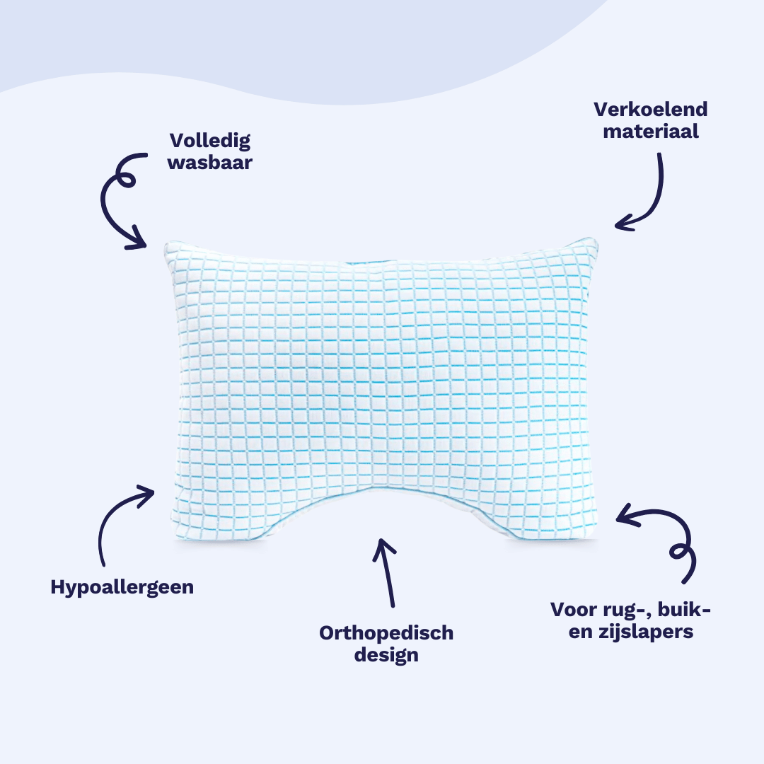 Zelesta WonderPillow Premium Microgel Neck Support Cooling 45x65 cm