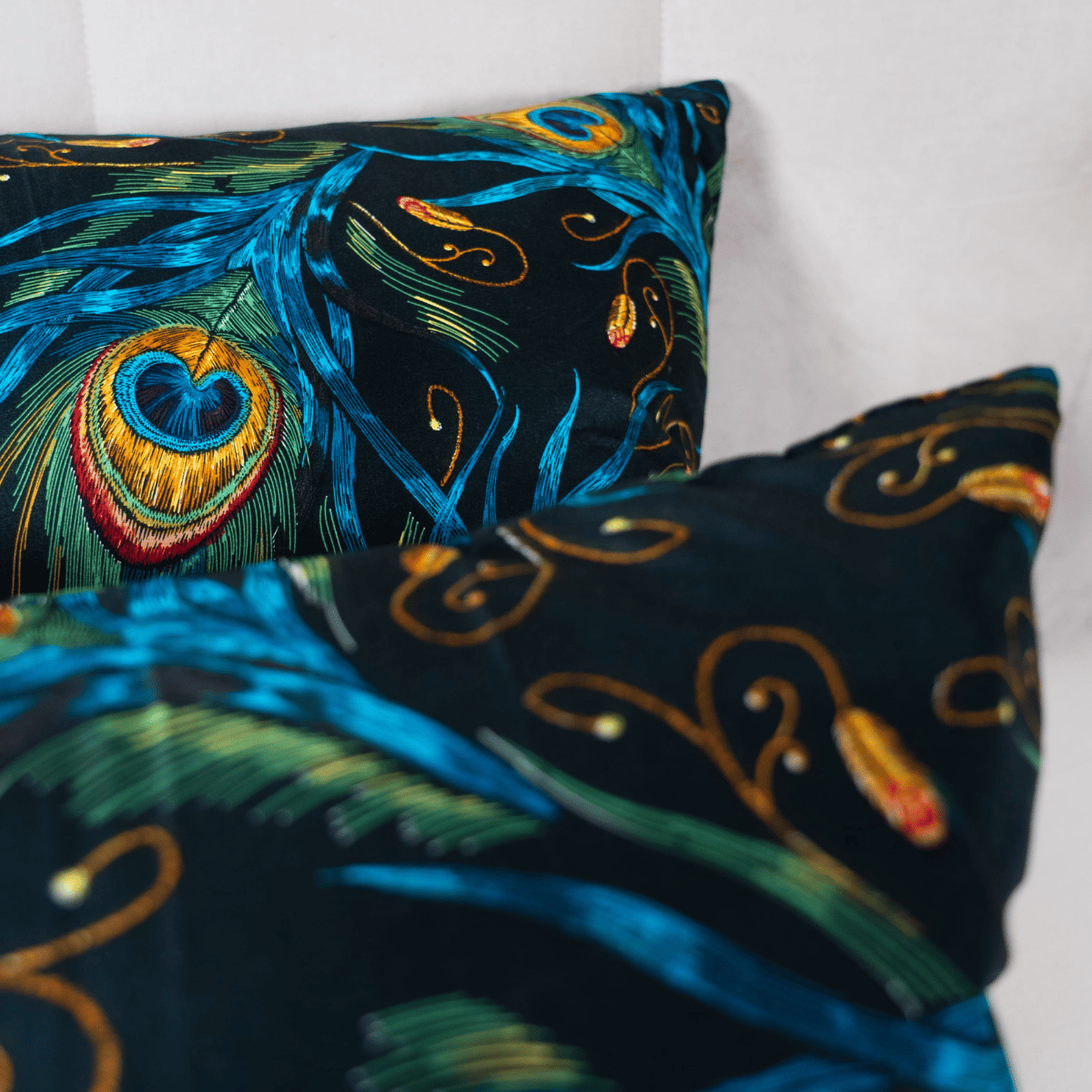 Zelesta Wonderbed Kussensloop Set van 2  - Peacock Feathers