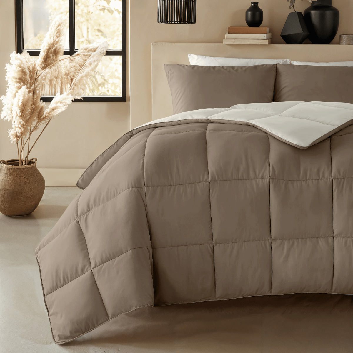 Zelesta Premiumbed Katoen - Taupe & Cream