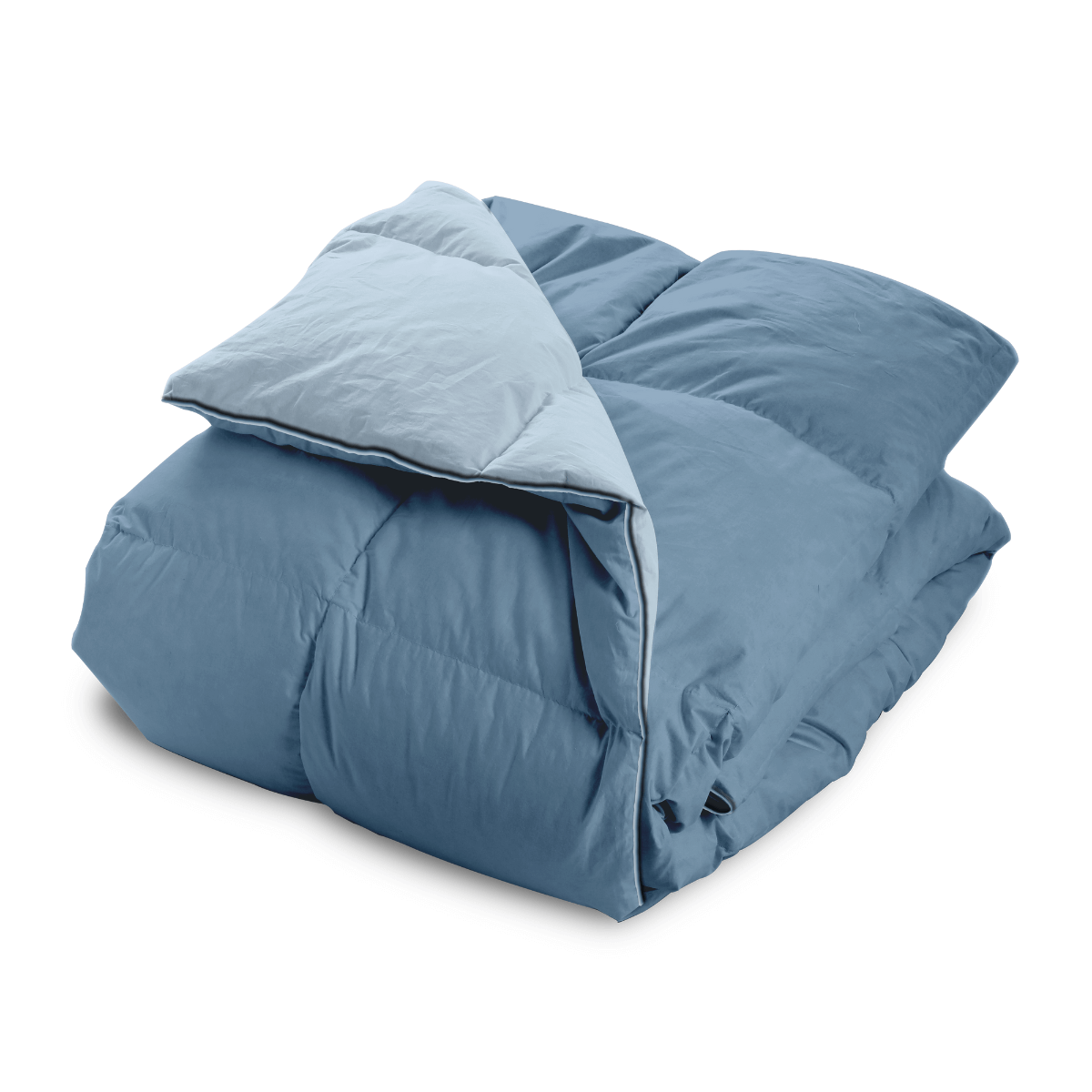Zelesta Percale Cottonbed Katoen - Sky Blue & Navy Blue