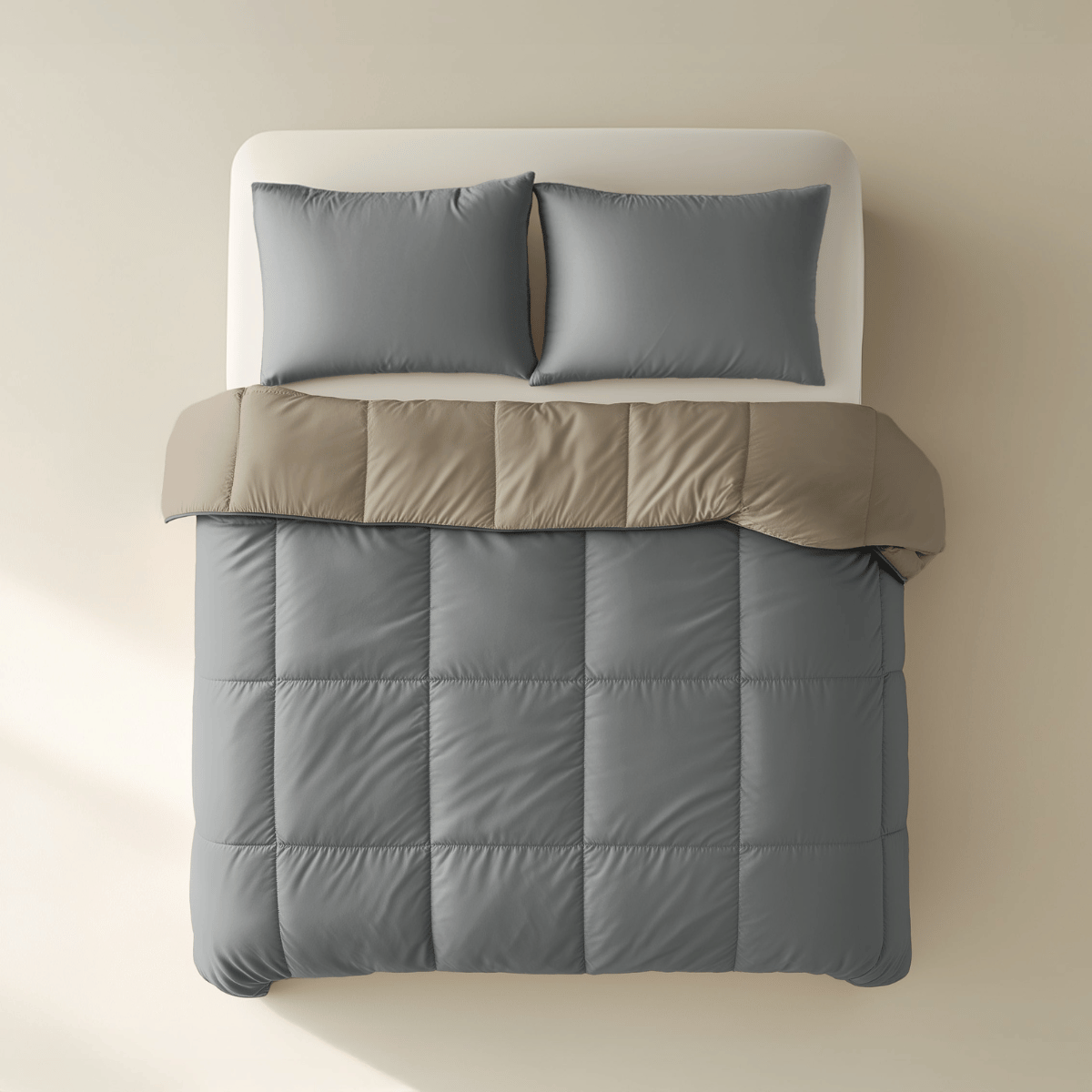 Zelesta Premiumbed Katoen Light - Anthracite & Taupe