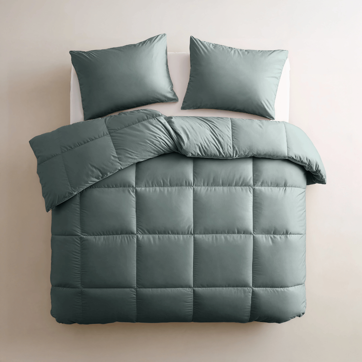 Zelesta Satinbed Katoen - Grateful Green
