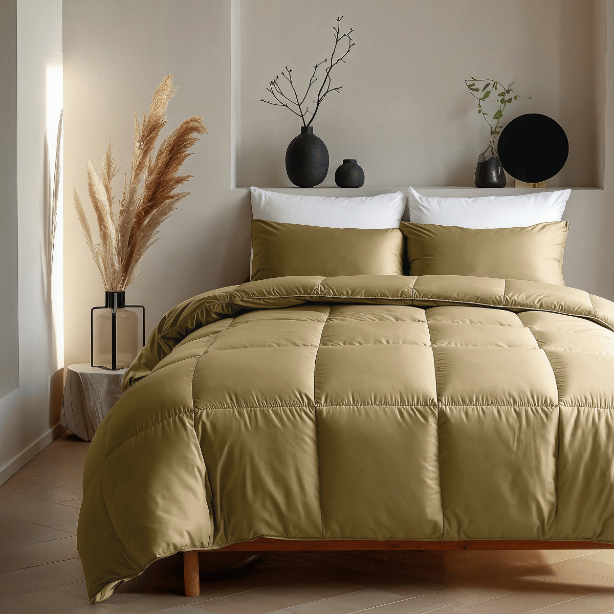 Zelesta Satinbed Katoen - Original Oker