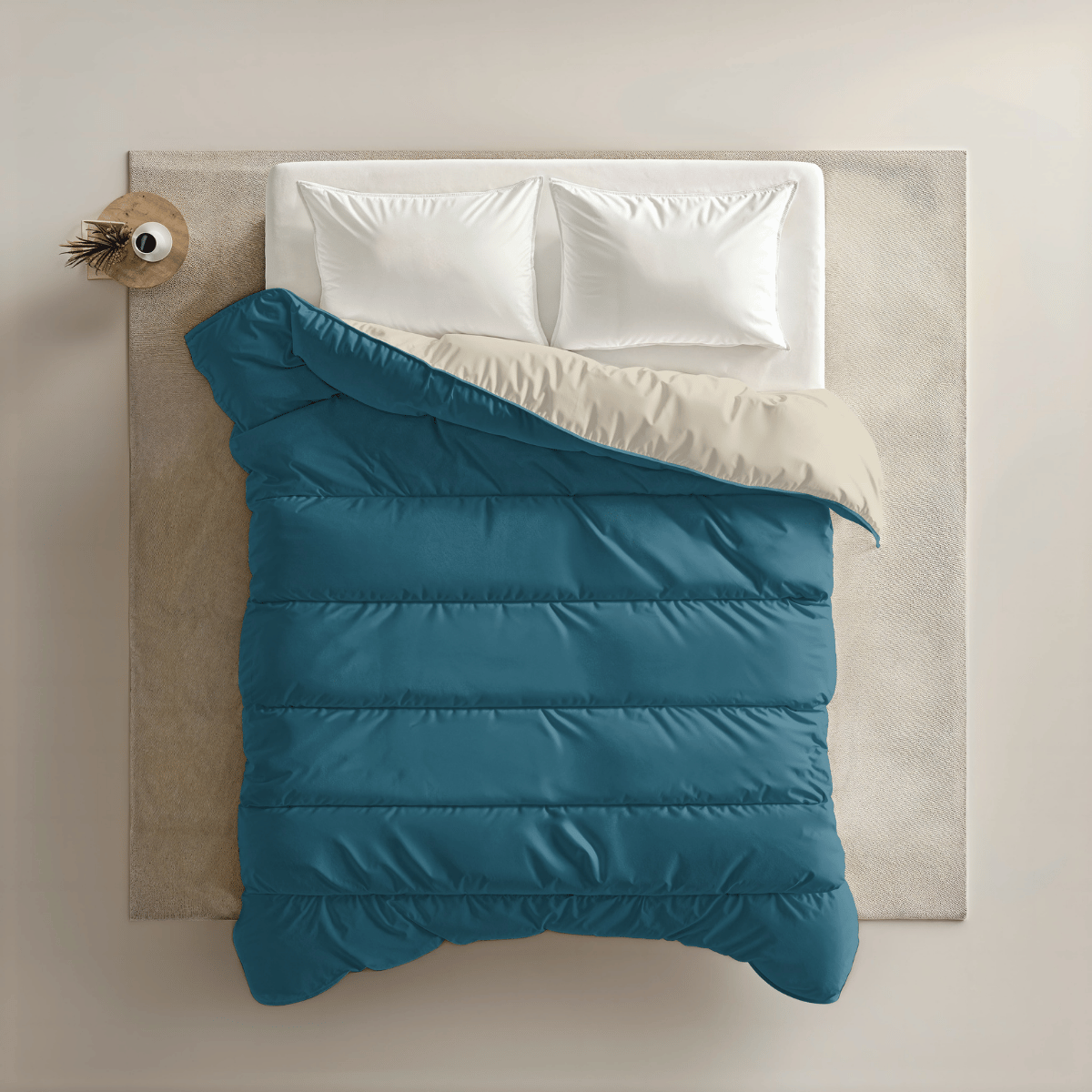 Zelesta Royalbed Light - Petrol & Sand Beach