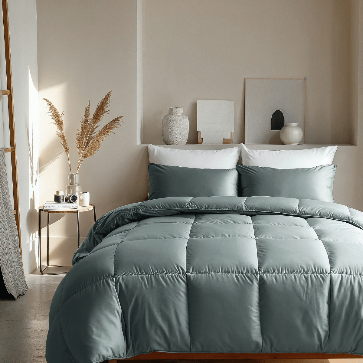Zelesta Satinbed Katoen - Grateful Green