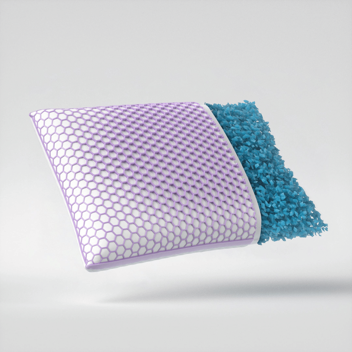 Zelesta Honeycomb TPE Pillow - Memory Foam Vlokken