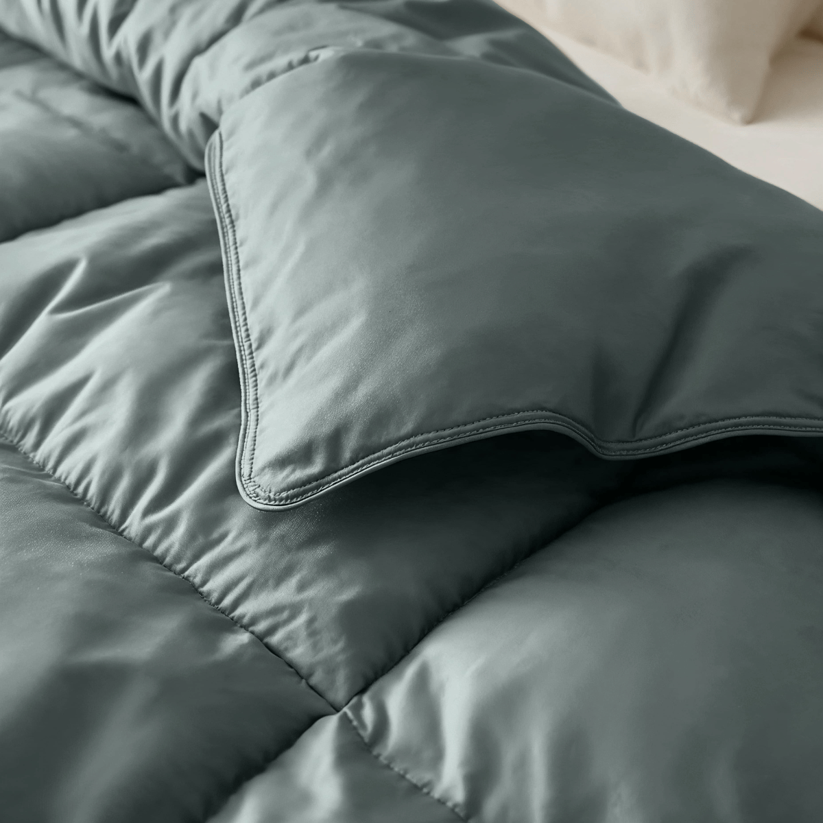 Zelesta Satinbed Katoen - Grateful Green
