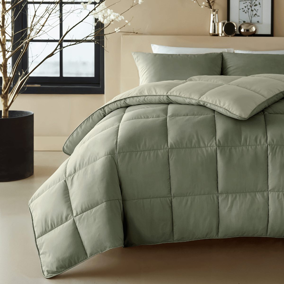 Zelesta Premiumbed Katoen - Olive & Mint