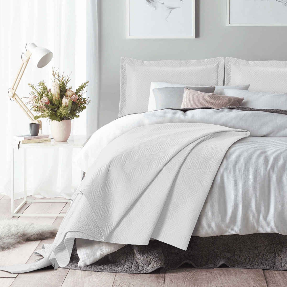 Wave Sprei Wit