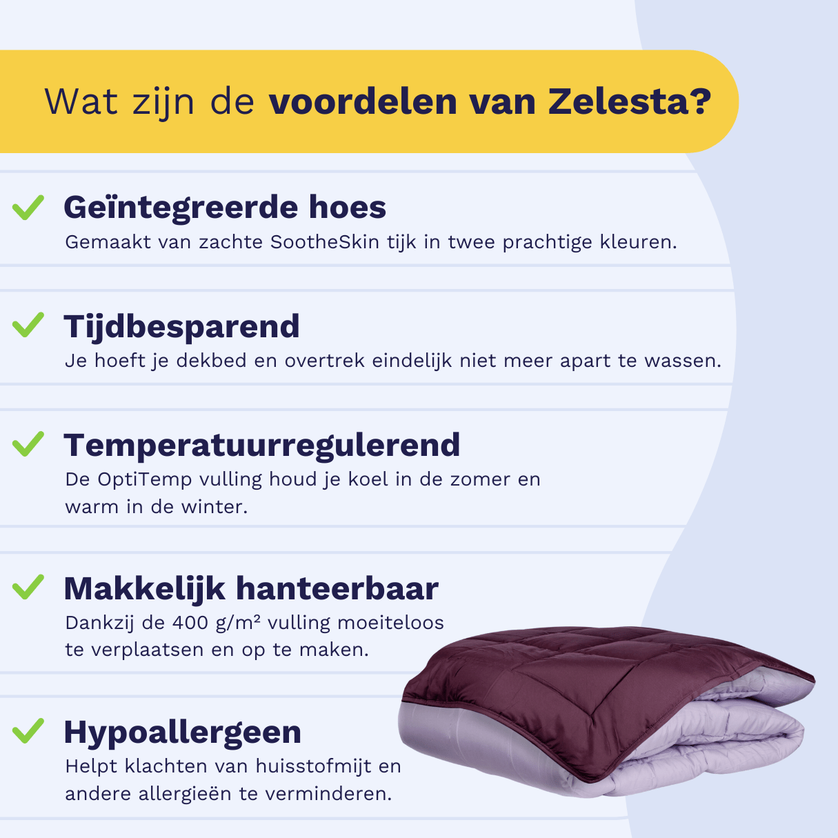 Zelesta Easybed - Paars & Lila