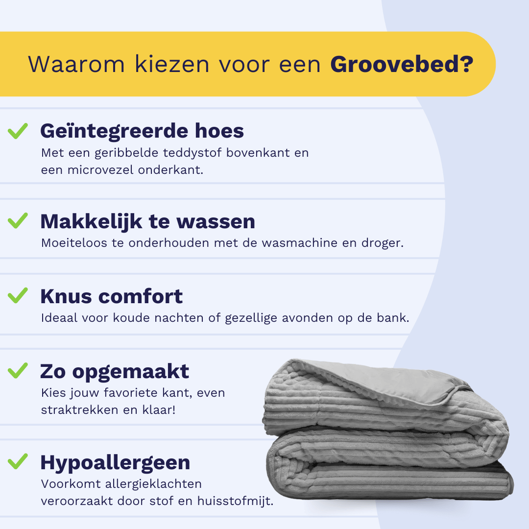 Zelesta Teddy Groovebed - Grey