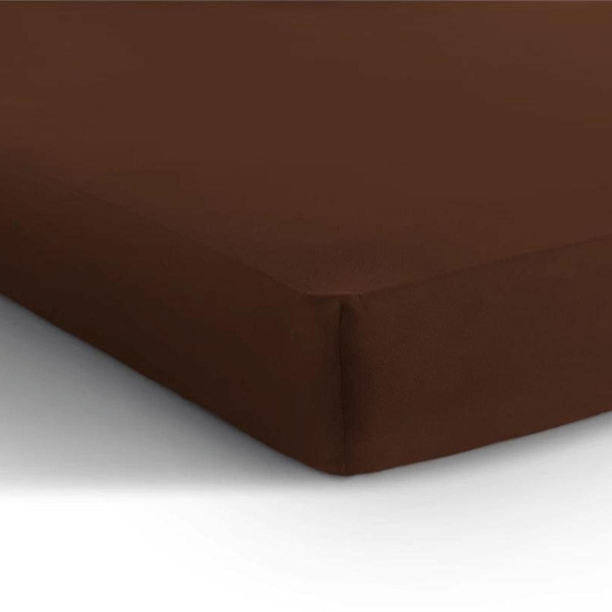 Hoeslaken Dubbel Jersey Bruin