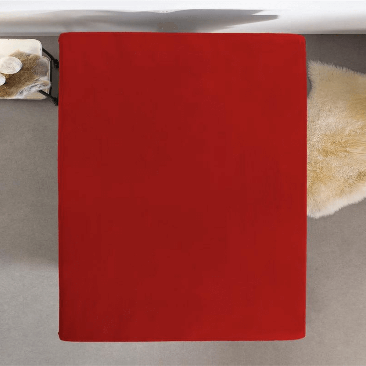 Hoeslaken Dubbel Jersey Rood