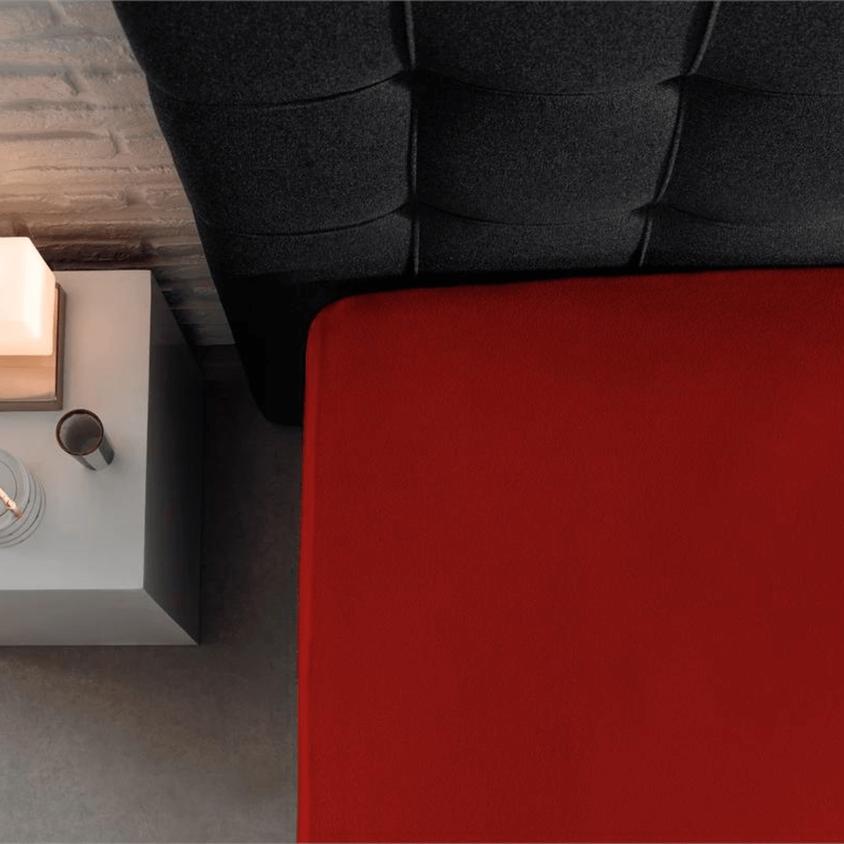 Hoeslaken Dubbel Jersey Rood