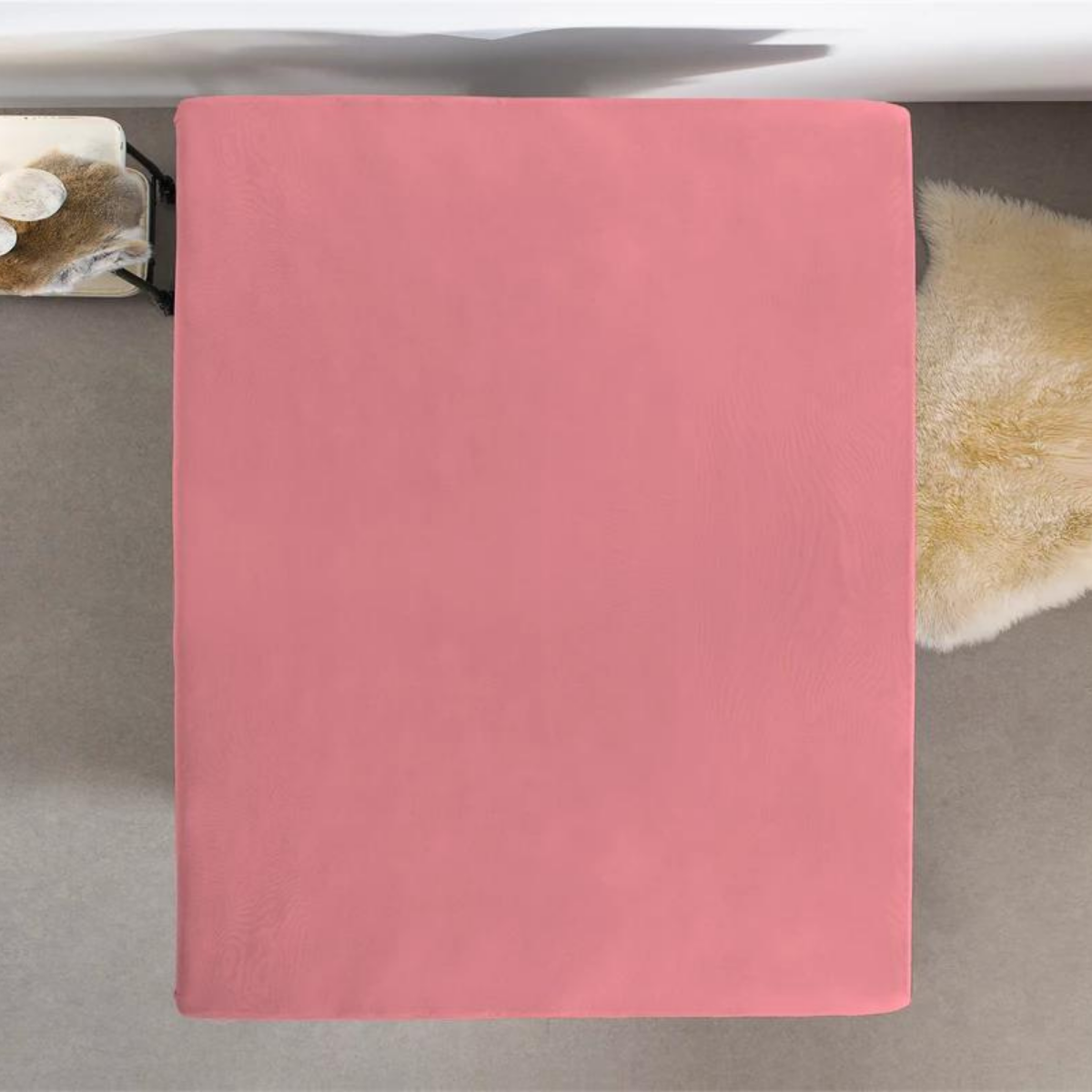 Hoeslaken Enkel Jersey Roze