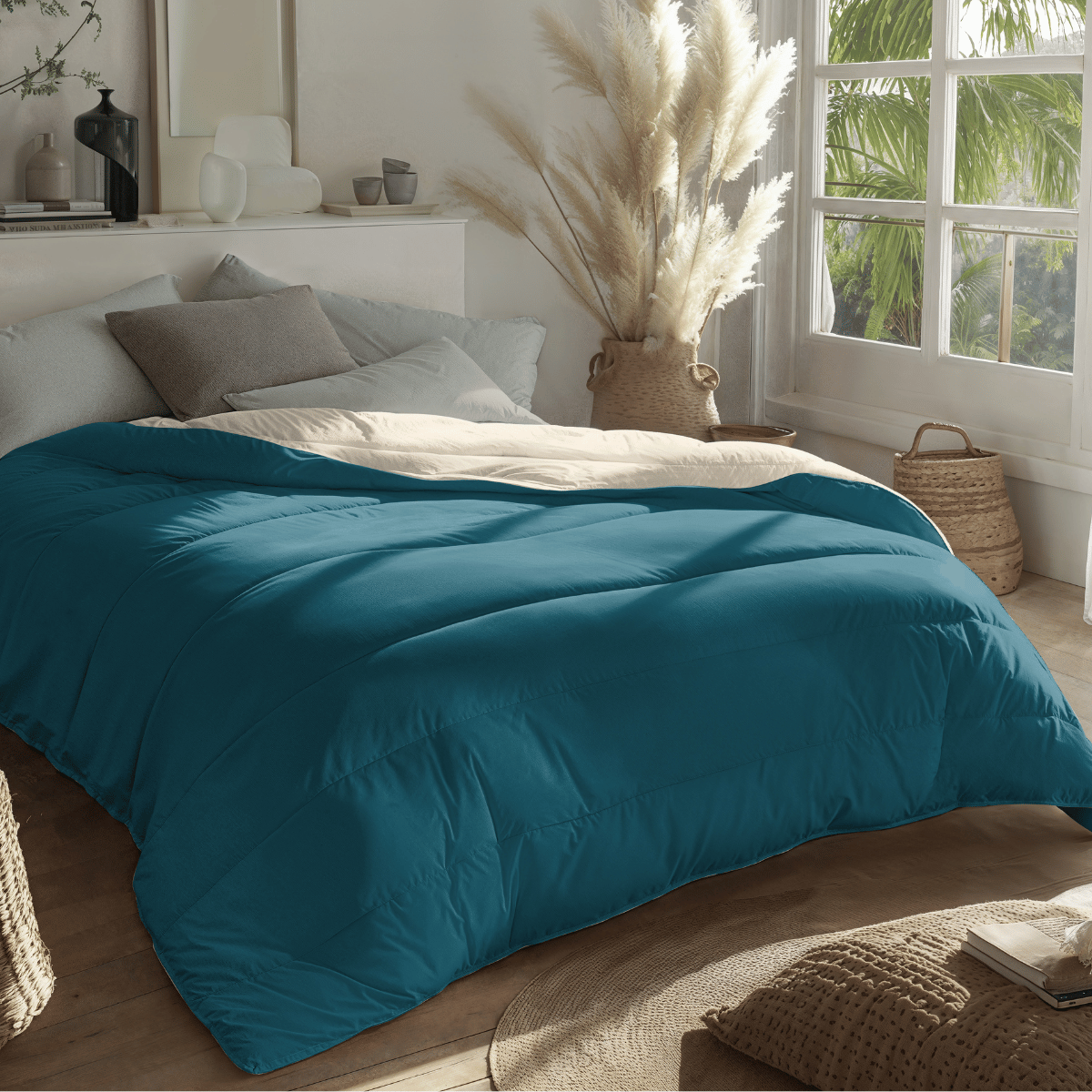 Zelesta Royalbed Light - Petrol & Sand Beach
