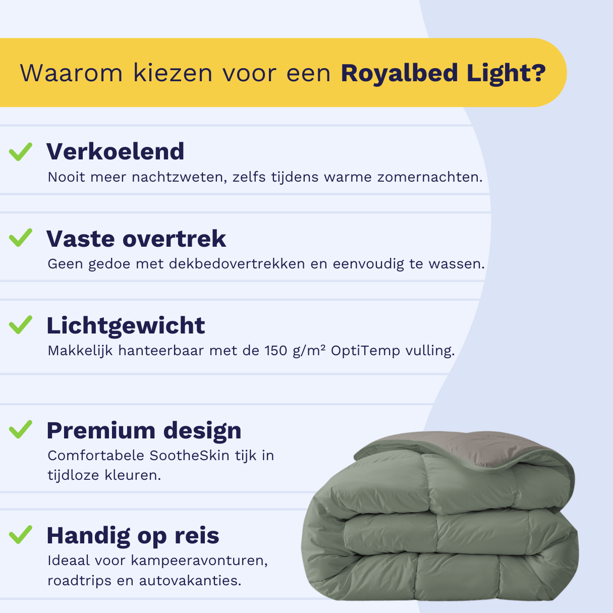 Zelesta Royalbed Light - Tender Grey & Pastel Green