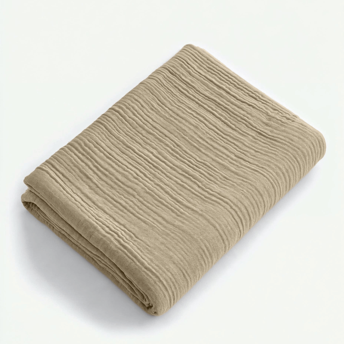 Mousseline Hoeslaken - Sand
