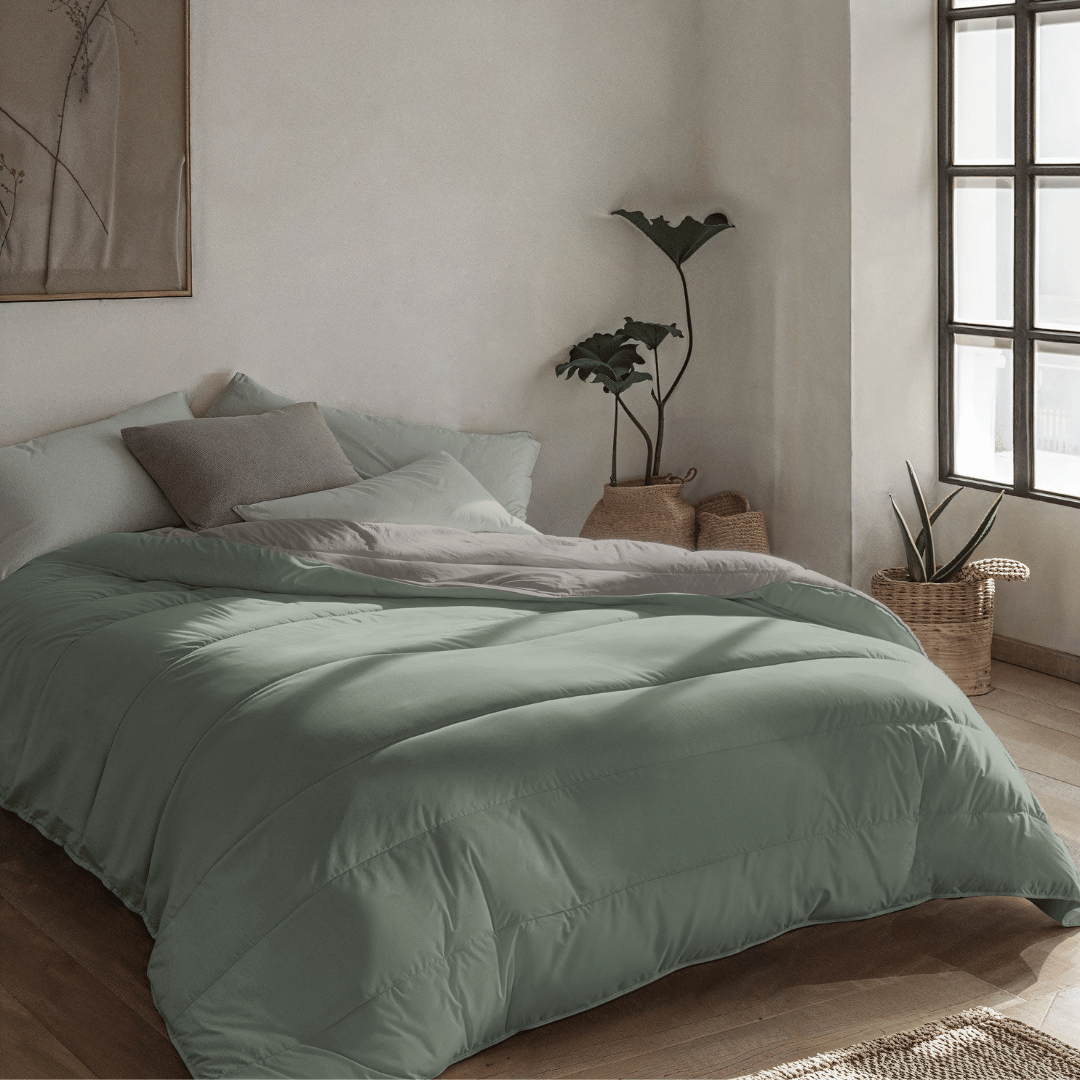 Zelesta Royalbed Light - Tender Grey & Pastel Green