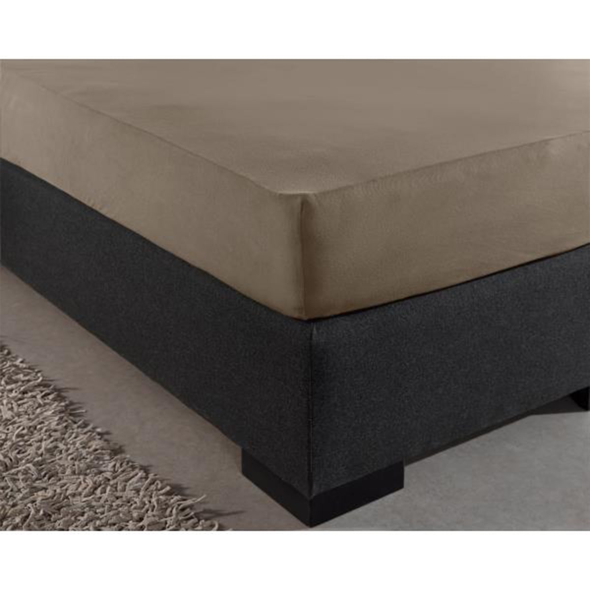Hoeslaken Dubbel Jersey Taupe