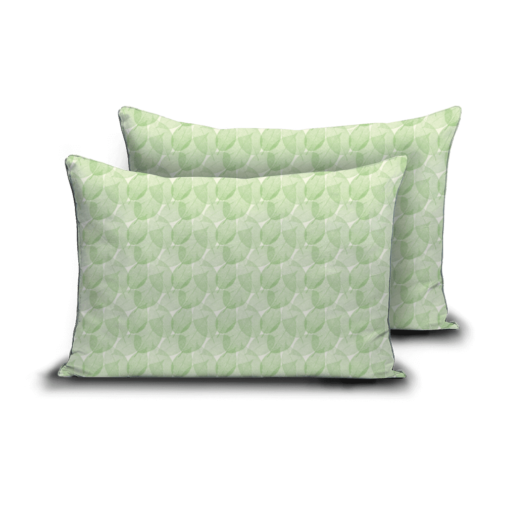 Wonderbed Kussensloop Set van 2 - Fresh Leaf 60x70cm