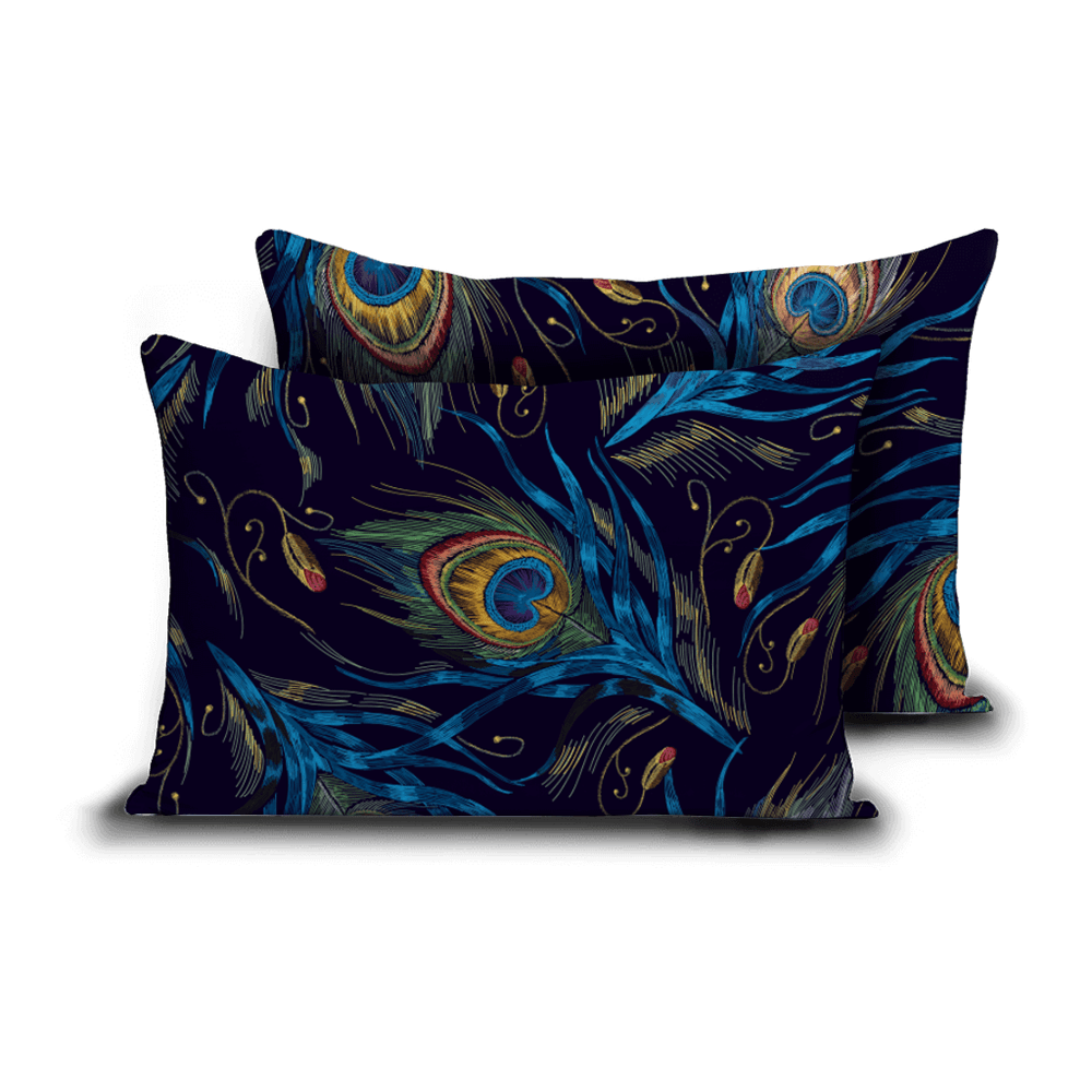 Zelesta Wonderbed Kussensloop Set van 2  - Peacock Feathers