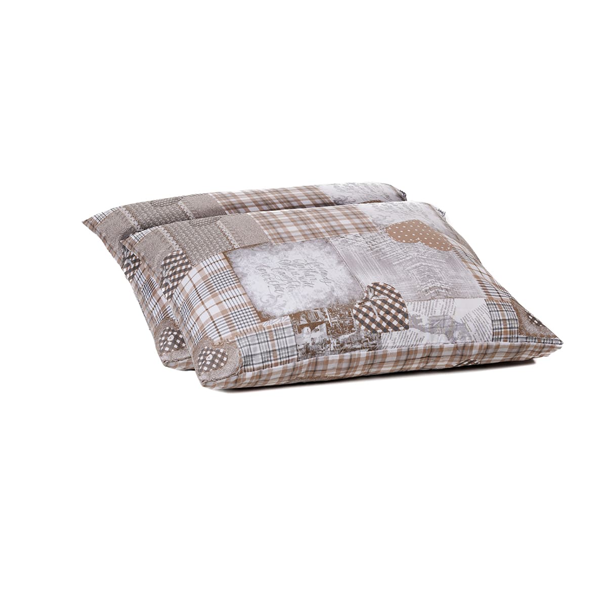 Zelesta Wonderbed Kussensloop Set van 2  - Patchwork Hearts