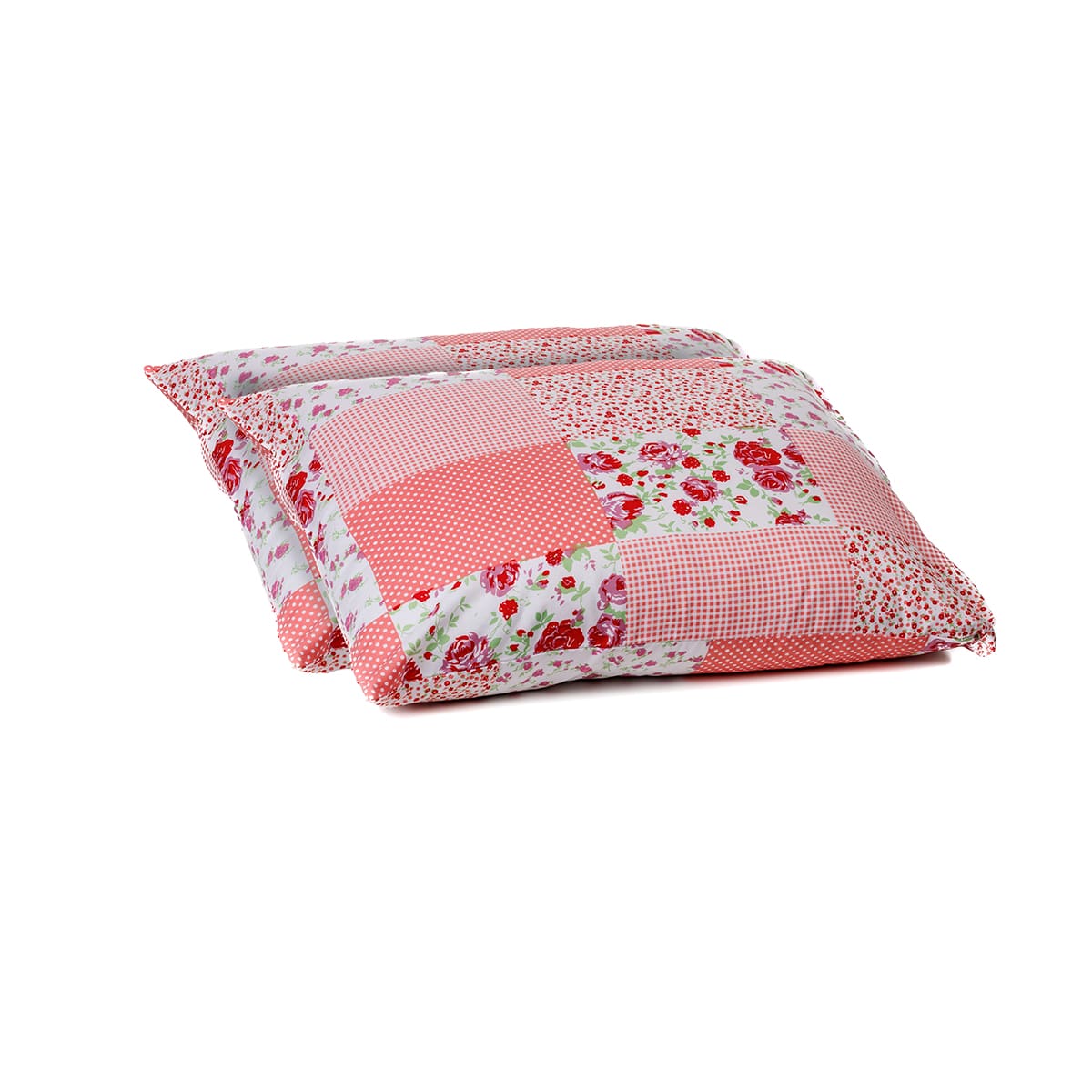 Wonderbed Kussensloop Set van 2 - Patchwork Pink 60x70cm