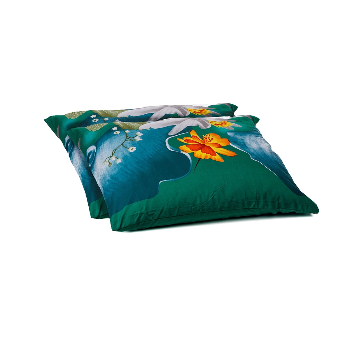 Wonderbed Kussensloop Set van 2 - Spring Flowers 60x70cm