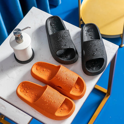 Heel Support Cushion Slides - Black
