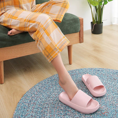 Heel Support Cushion Slides - Pink