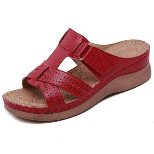 Ortho Roman Orthopedic Sandal - Red