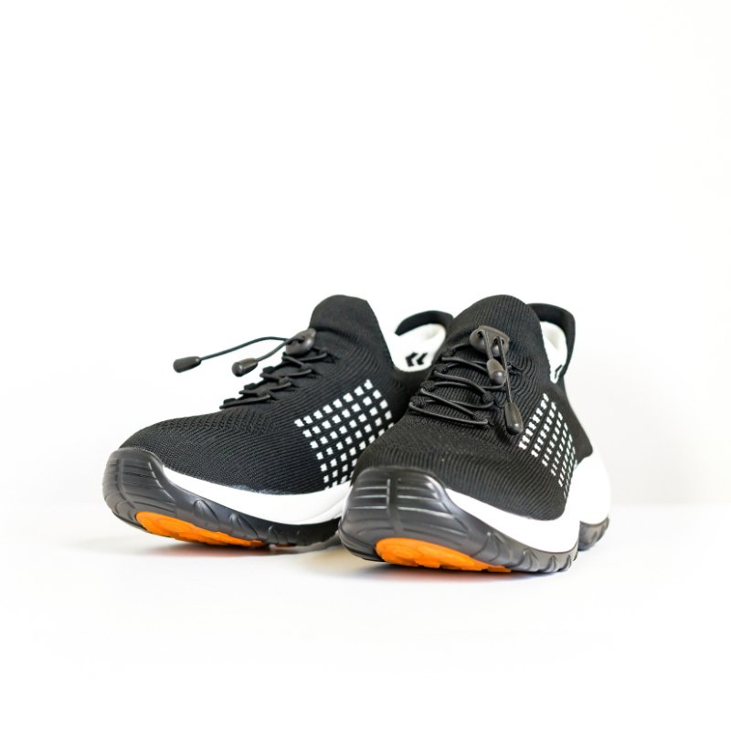 Ortho Stretch Cushion Shoes - Black White