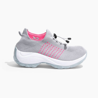 Ortho Stretch Cushion Shoes - Gray Pink