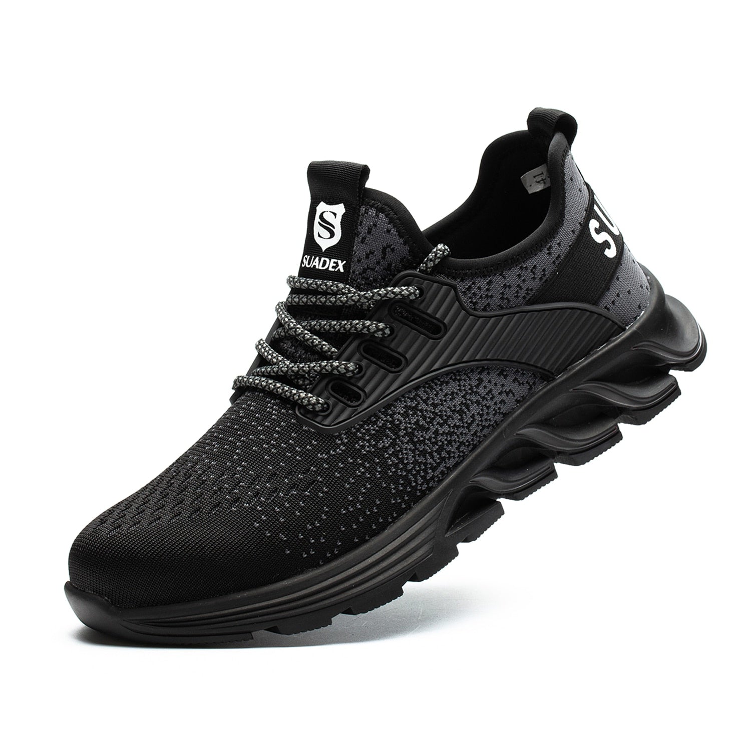 Ortho Reinforced Safety Steel Toe Boots - Black